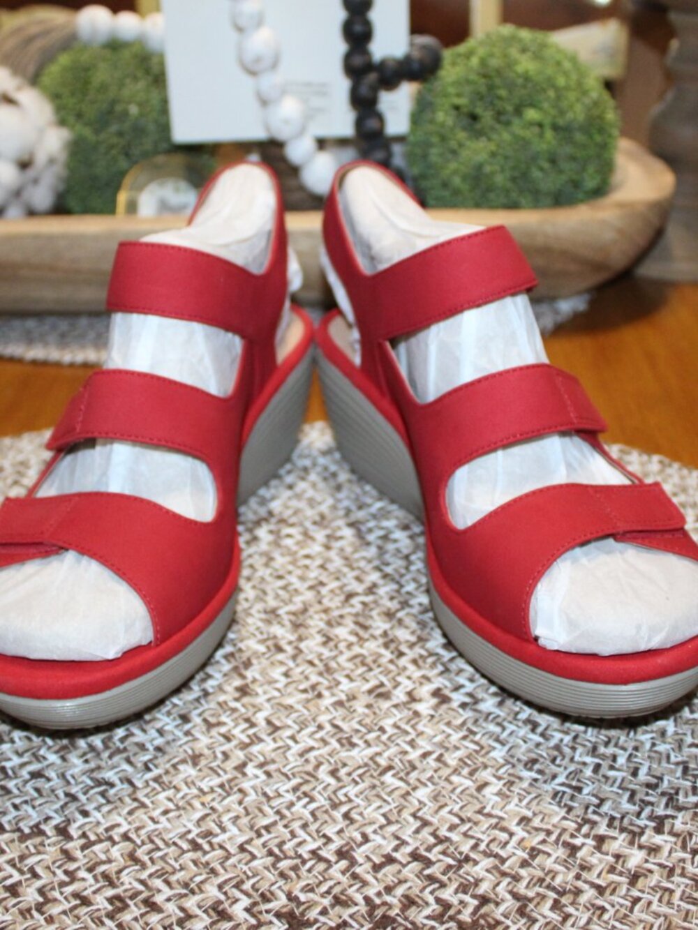 NWT Clark Reedly Juno Wedge sandals 9 1/2 WIDE SHARP! COMFY! - Picture 14 of 15